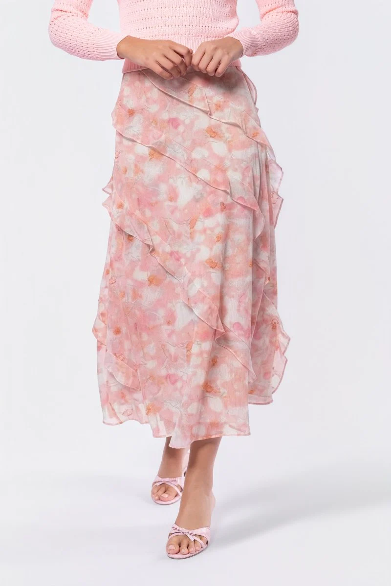 Zella Skirt (Light Pink Pattern) - Image 2
