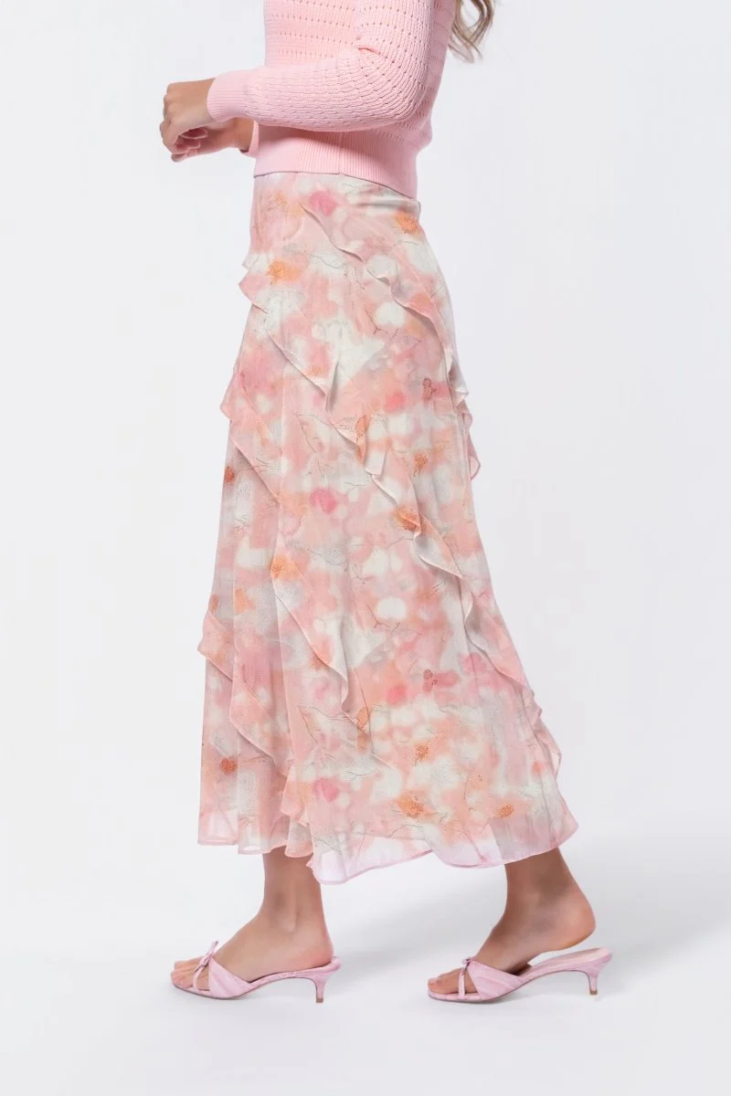 Zella Skirt (Light Pink Pattern) - Image 3