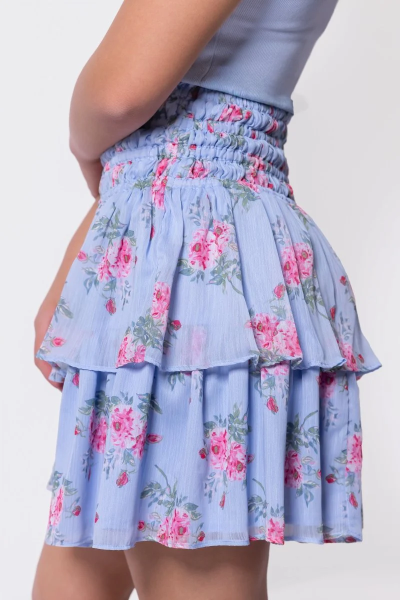 Zena Skirt 20" (Blue Ground) - Image 3