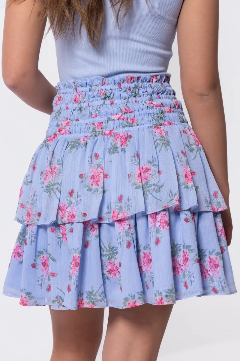 Zena Skirt 20" (Blue Ground) - Image 4