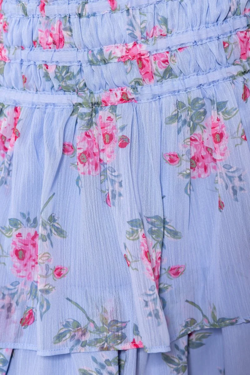 Zena Skirt 20" (Blue Ground) - Image 5