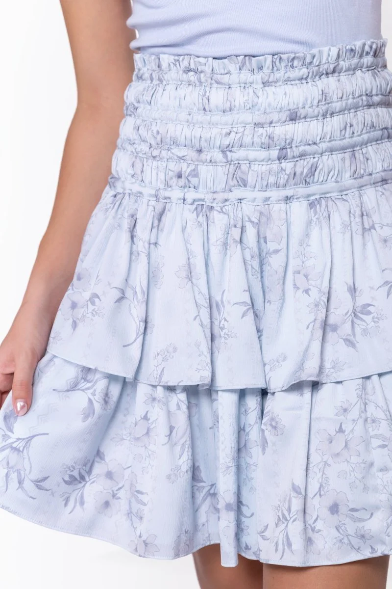 Zena Skirt 20" (Light Blue Flower) - Image 6