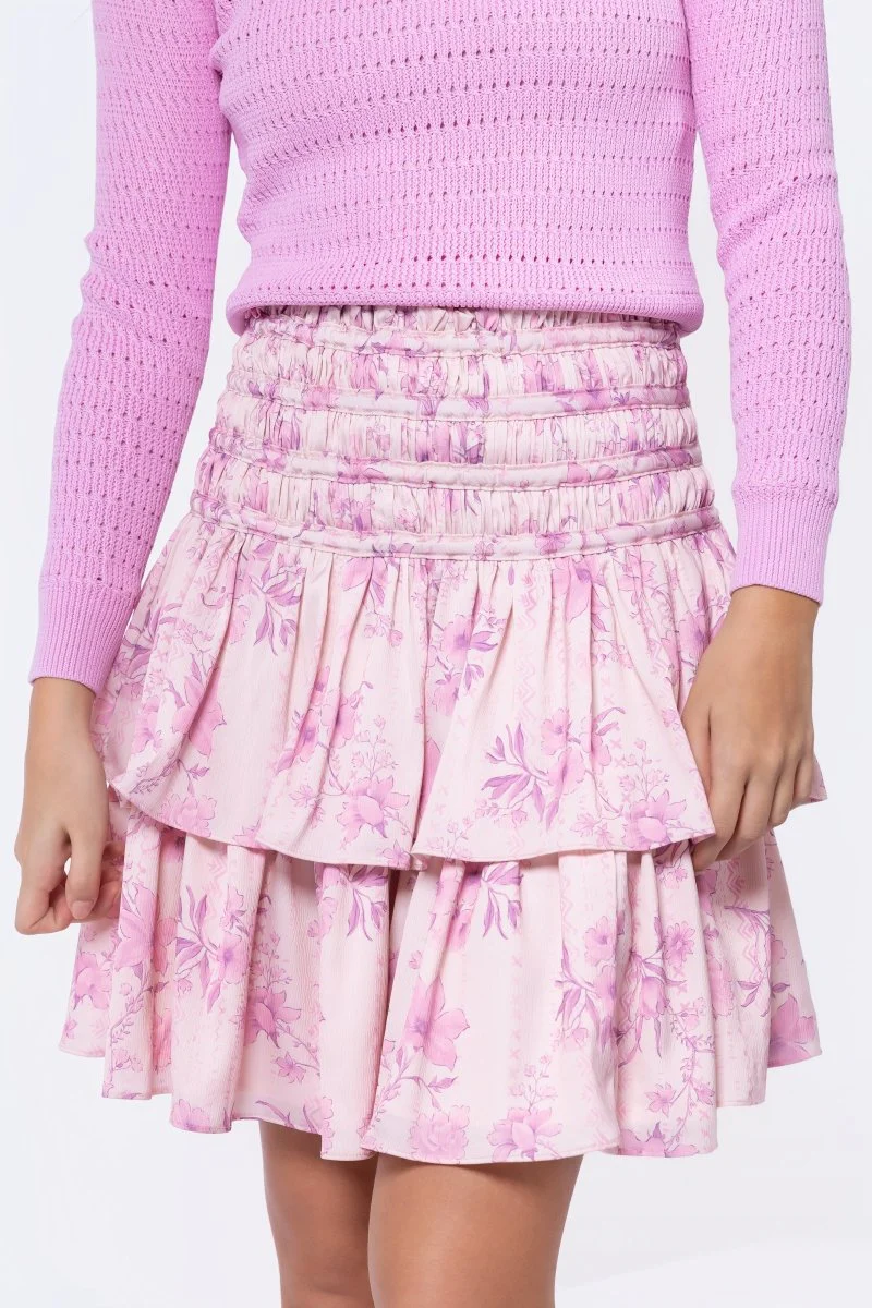 Zena Skirt 20" (Light Pink Flower) - Image 2