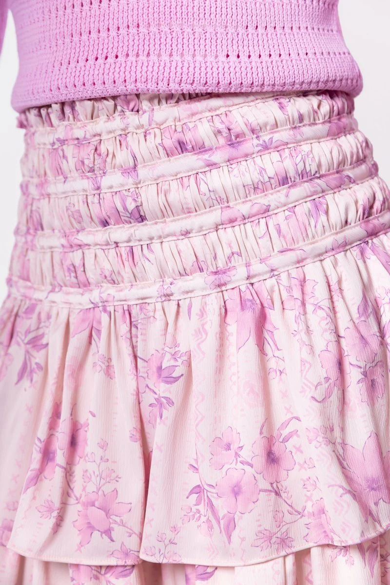 Zena Skirt 20" (Light Pink Flower) - Image 5