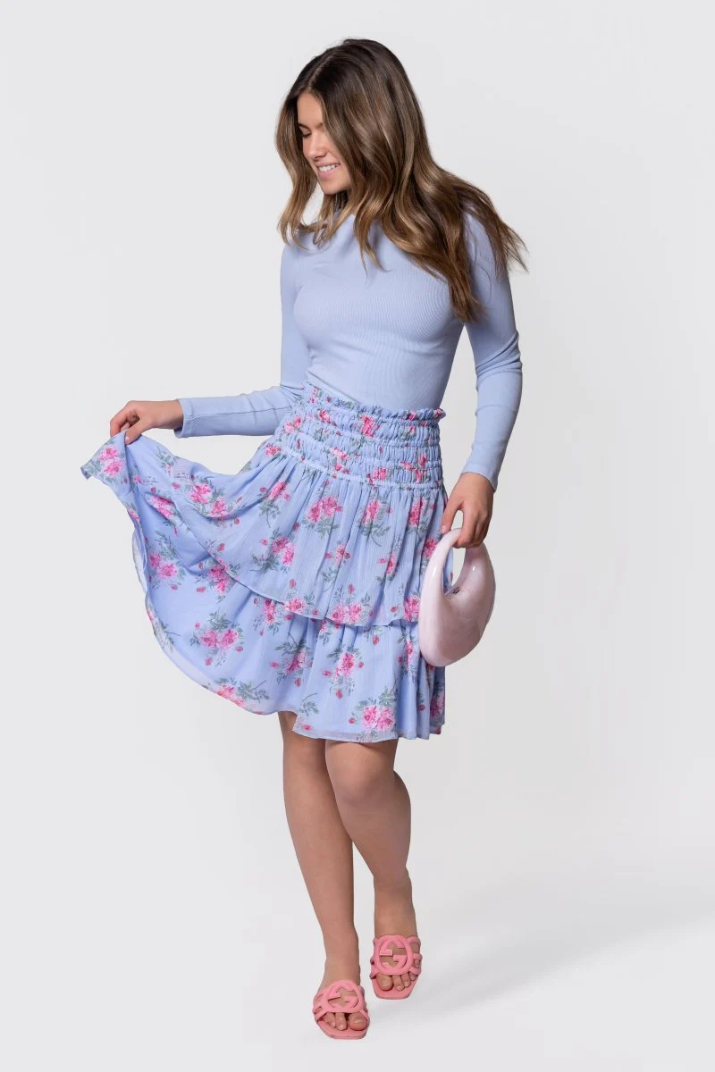Zena Skirt 23" (Blue Ground) - Image 2