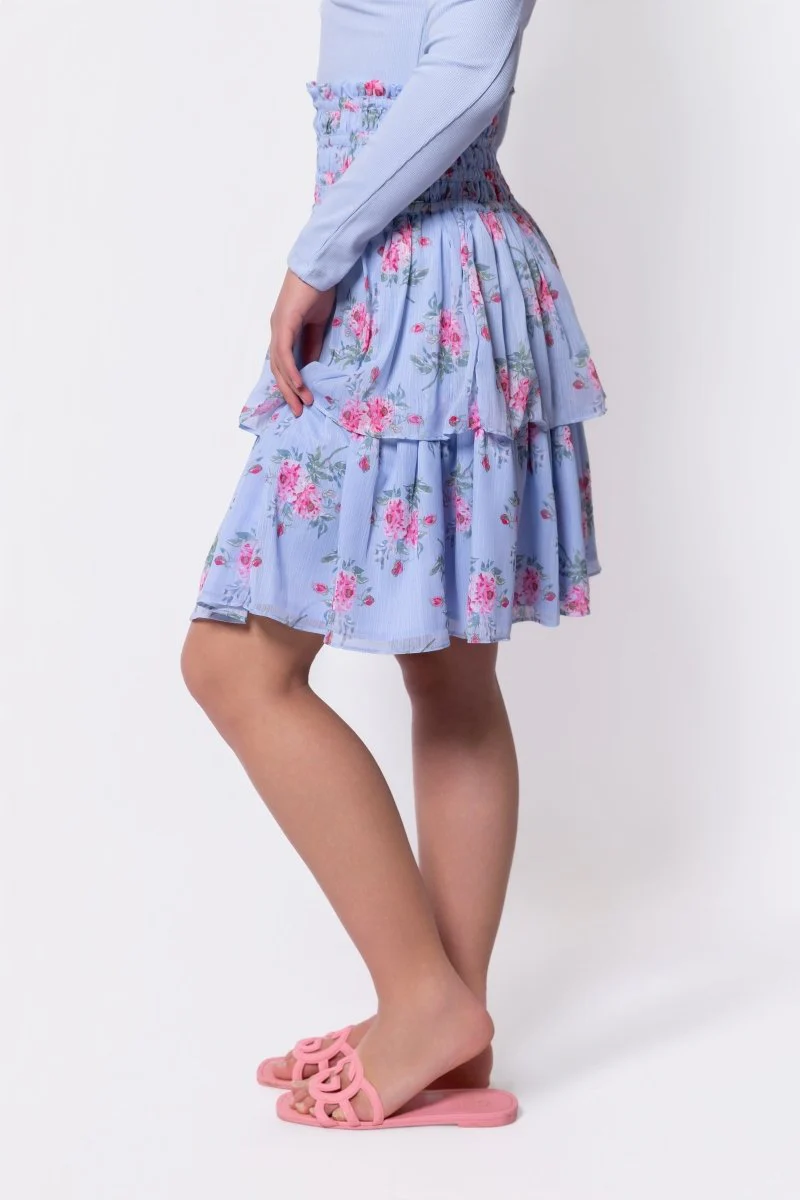 Zena Skirt 23" (Blue Ground) - Image 3